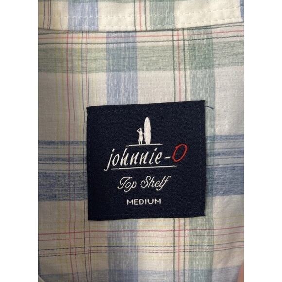 NWT Johnnie-O Top Shelf Long Sleeve Plaid Shirt Mens Medium Laguna Blue $168 - Picture 10 of 12